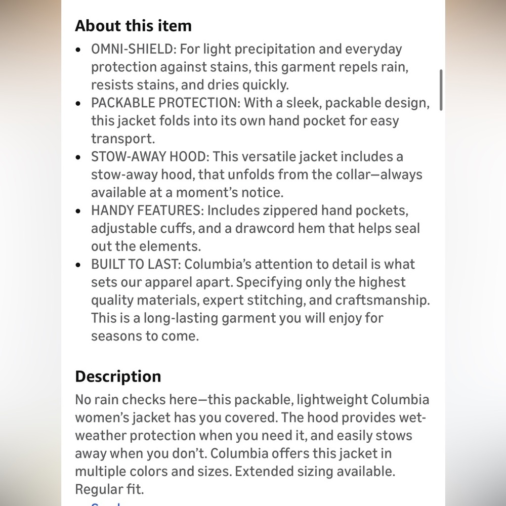 Columbia Switchback IV Jacket NWT - image 3